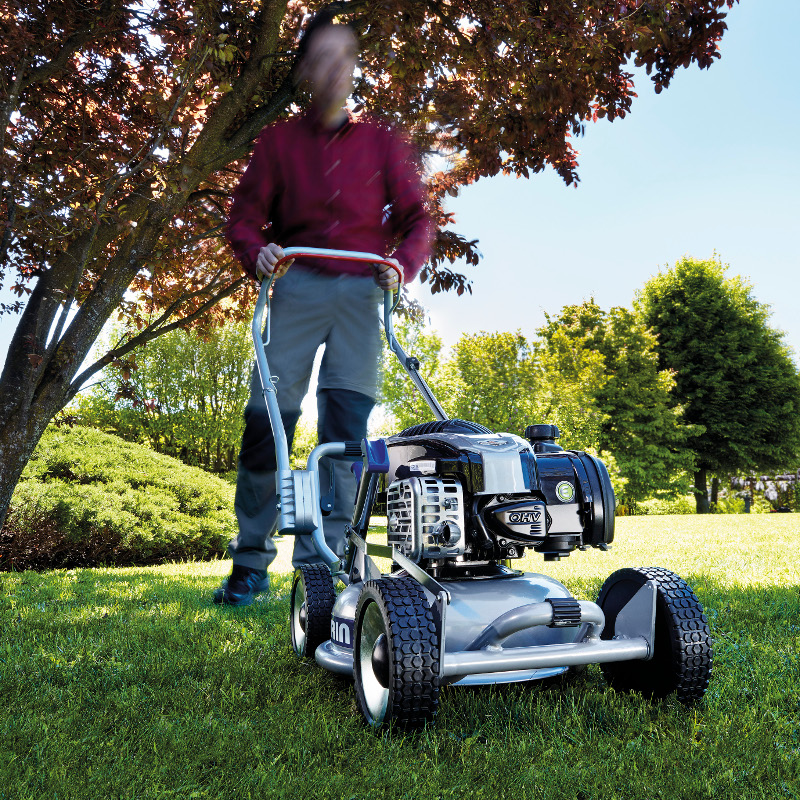 Tagliaerba A Spinta Grin HM37 A Benzina - Larghezza Di Taglio 37 Cm, Motore Manuale, Per Giardinaggio Domestico - Foto 6